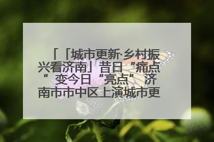 「城市更新·乡村振兴看济南」昔日“痛点”变今日“亮点” 济南市市中区上演城市更新“三部曲”