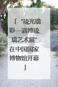 “琉光璃彩—淄博琉璃艺术展”在中国国家博物馆开幕