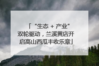 “生态 + 产业”双轮驱动，兰溪黄店开启高山西瓜丰收乐章
