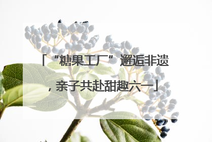 “糖果工厂”邂逅非遗，亲子共赴甜趣六一