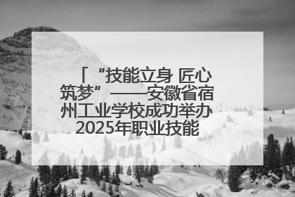 “技能立身 匠心筑梦”——安徽省宿州工业学校成功举办2025年职业技能活动周各项活动