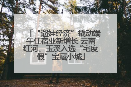“遛娃经济”撬动端午住宿业新增长 云南红河、玉溪入选“宅度假”宝藏小城
