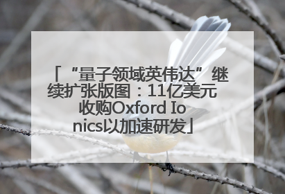 “量子领域英伟达”继续扩张版图：11亿美元收购Oxford Ionics以加速研发