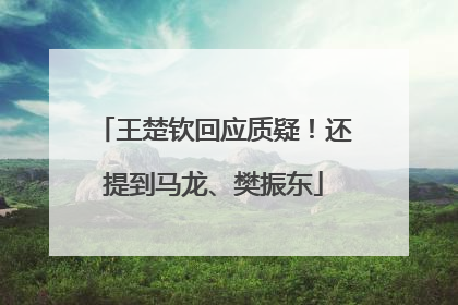 王楚钦回应质疑！还提到马龙、樊振东