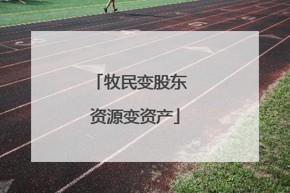 牧民变股东 资源变资产