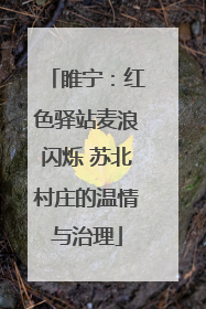 睢宁：红色驿站麦浪闪烁 苏北村庄的温情与治理