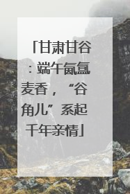 甘肃甘谷：端午氤氲麦香，“谷角儿”系起千年亲情