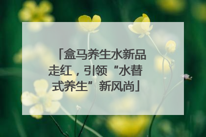 盒马养生水新品走红，引领“水替式养生”新风尚
