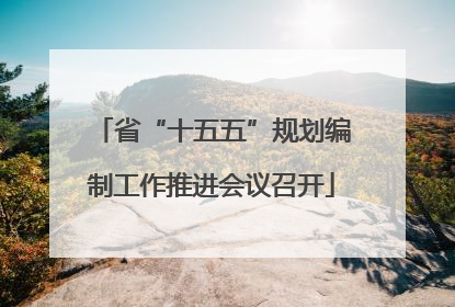 省“十五五”规划编制工作推进会议召开