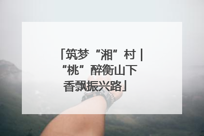 筑梦“湘”村｜“桃”醉衡山下 香飘振兴路