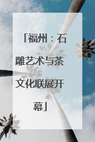 福州：石雕艺术与茶文化联展开幕