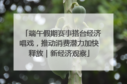 端午假期赛事搭台经济唱戏，推动消费潜力加快释放｜新经济观察
