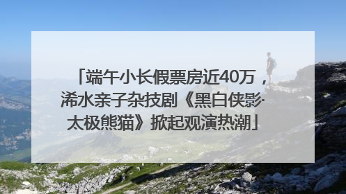 端午小长假票房近40万，浠水亲子杂技剧《黑白侠影·太极熊猫》掀起观演热潮