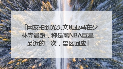 网友拍到光头文班亚马在少林寺晨跑，称是离NBA巨星最近的一次，景区回应