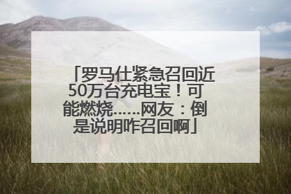 罗马仕紧急召回近50万台充电宝！可能燃烧……网友：倒是说明咋召回啊