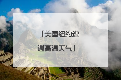 美国纽约遭遇高温天气