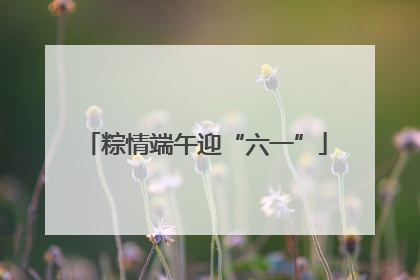 粽情端午迎“六一”