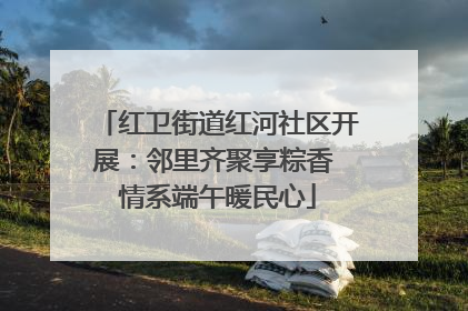 红卫街道红河社区开展：邻里齐聚享粽香 情系端午暖民心