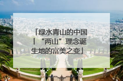 绿水青山的中国丨“两山”理念诞生地的富美之变