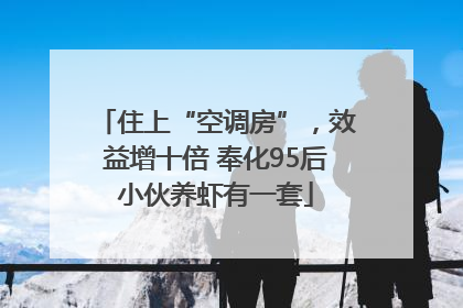 住上“空调房”，效益增十倍 奉化95后小伙养虾有一套