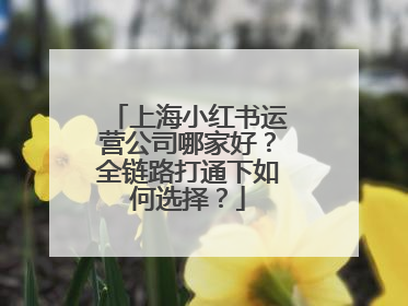 上海小红书运营公司哪家好？全链路打通下如何选择？