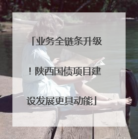 业务全链条升级！陕西国债项目建设发展更具动能