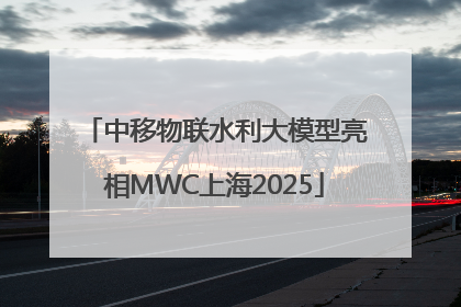 中移物联水利大模型亮相MWC上海2025