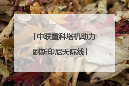 中联重科塔机助力刷新印尼天际线