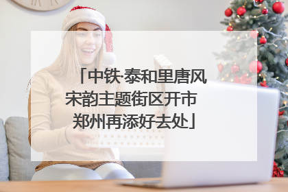 中铁·泰和里唐风宋韵主题街区开市 郑州再添好去处