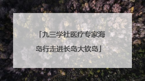 九三学社医疗专家海岛行走进长岛大钦岛