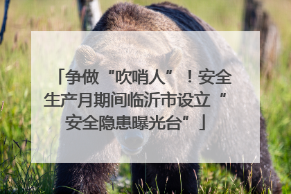 争做“吹哨人”！安全生产月期间临沂市设立“安全隐患曝光台”