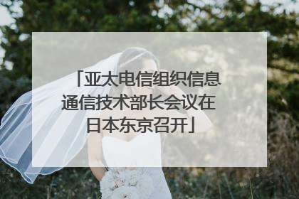 亚太电信组织信息通信技术部长会议在日本东京召开