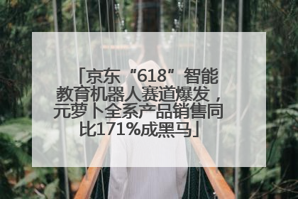 京东“618”智能教育机器人赛道爆发，元萝卜全系产品销售同比171%成黑马