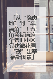 从“隐患地”到“幸福角”！五角场街道这个老旧小区党建微花园“靓”出幸福新图景