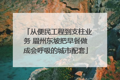 从便民工程到支柱业务 眉州东坡把早餐做成会呼吸的城市配套
