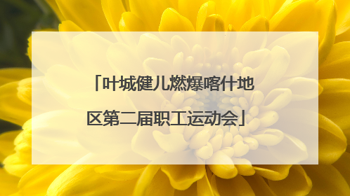 叶城健儿燃爆喀什地区第二届职工运动会