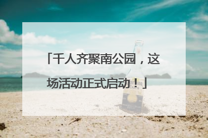 千人齐聚南公园，这场活动正式启动！