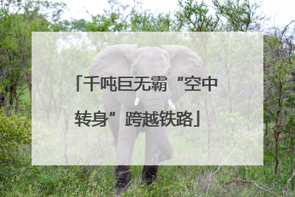 千吨巨无霸“空中转身”跨越铁路