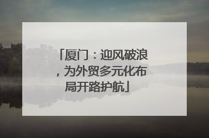 厦门：迎风破浪，为外贸多元化布局开路护航
