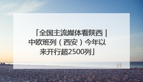 全国主流媒体看陕西｜中欧班列（西安）今年以来开行超2500列