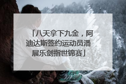 八天拿下九金，阿迪达斯签约运动员潘展乐剑指世锦赛