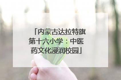内蒙古达拉特旗第十六小学：中医药文化浸润校园
