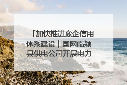 加快推进豫企信用体系建设｜国网临颍县供电公司开展电力行业信用企业现场咨询访谈工作