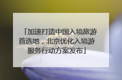 加速打造中国入境旅游首选地，北京优化入境游服务行动方案发布