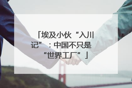 埃及小伙“入川记”：中国不只是“世界工厂”