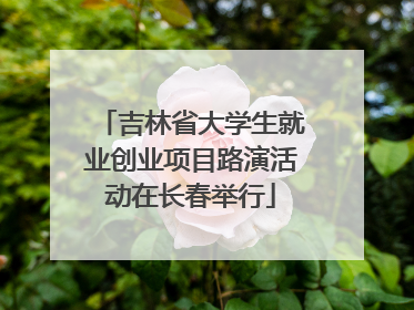 吉林省大学生就业创业项目路演活动在长春举行