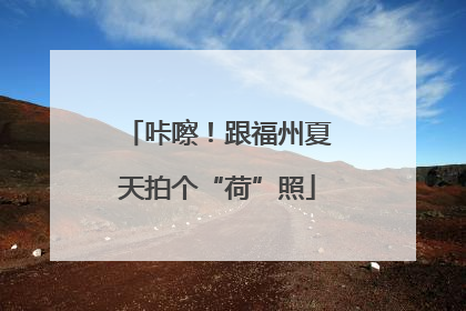 咔嚓！跟福州夏天拍个“荷”照