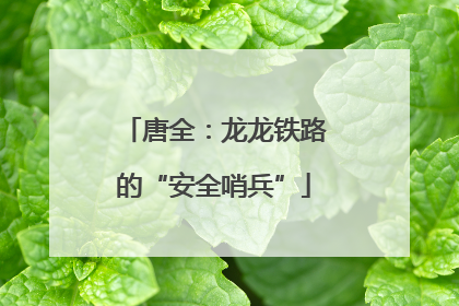 唐全：龙龙铁路的“安全哨兵”