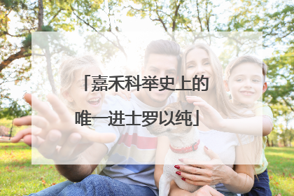 嘉禾科举史上的唯一进士罗以纯