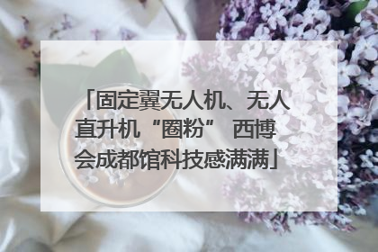固定翼无人机、无人直升机“圈粉” 西博会成都馆科技感满满